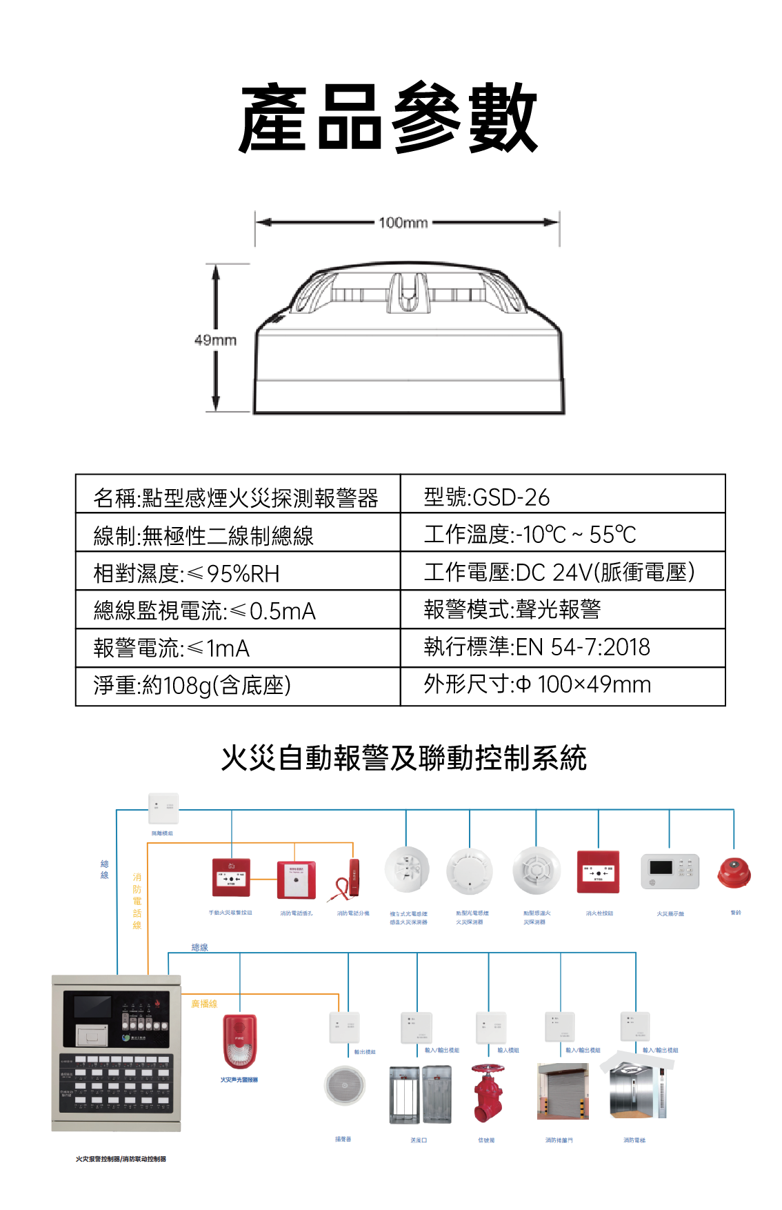 Traditional smoke alarm