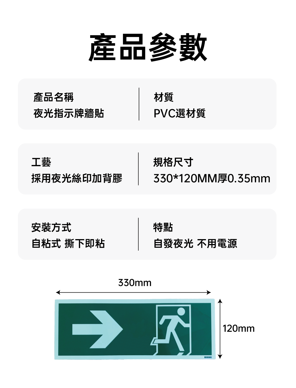 安全出口指示牌(左)