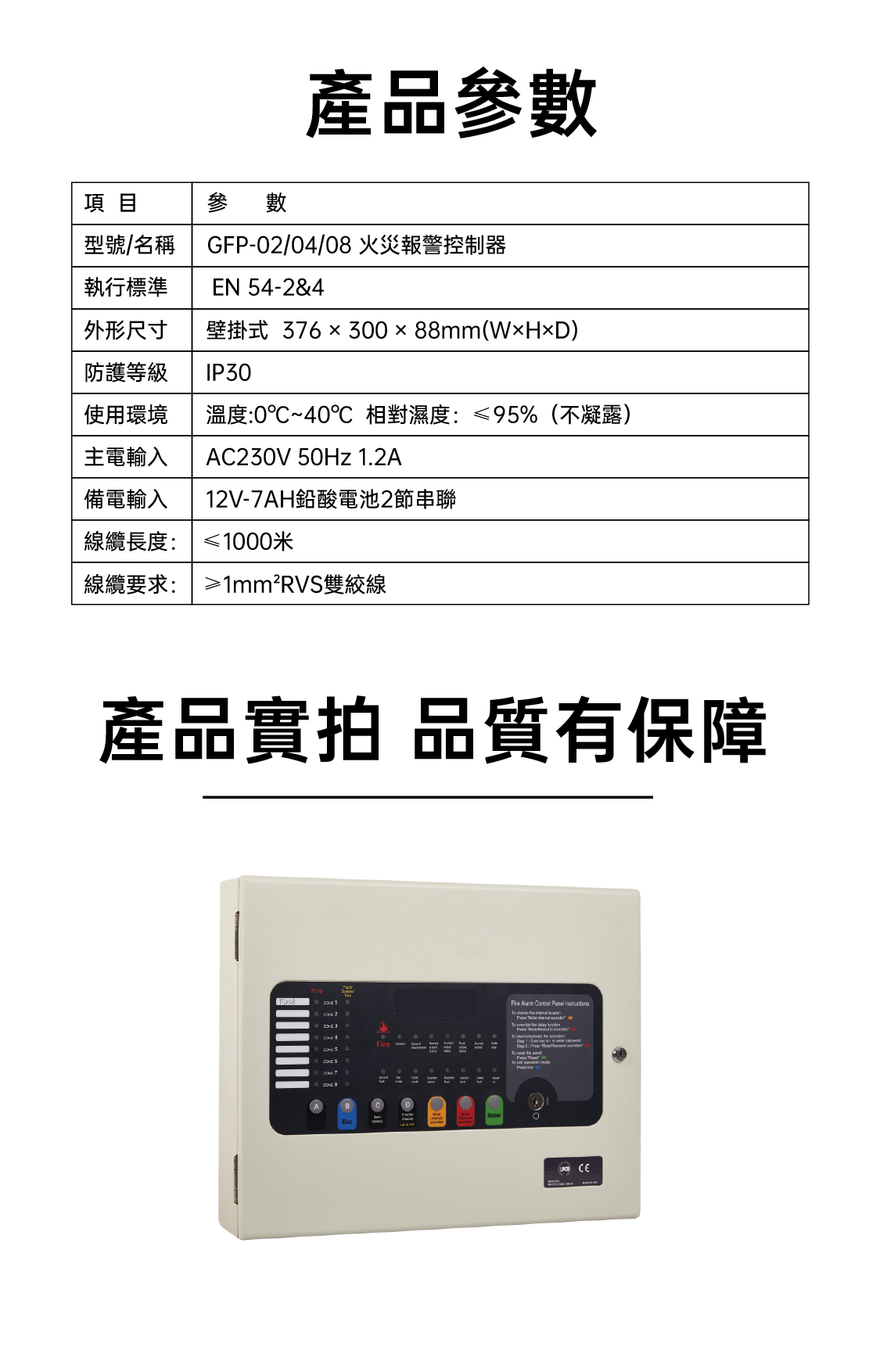 GFP-04 Traditional Smoke Alarm Panel